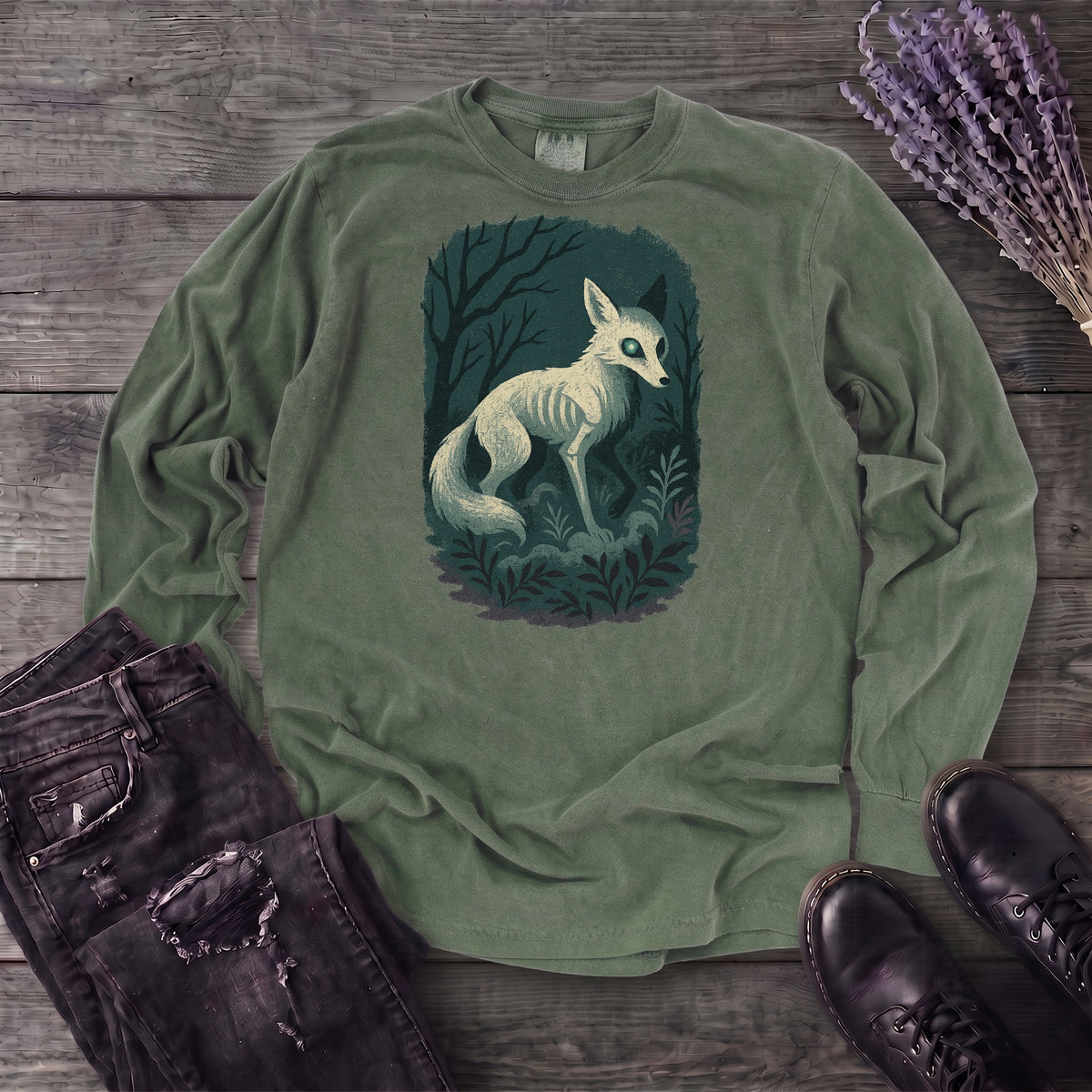 Woodland Spirits Fox Long Sleeve T-Shirt