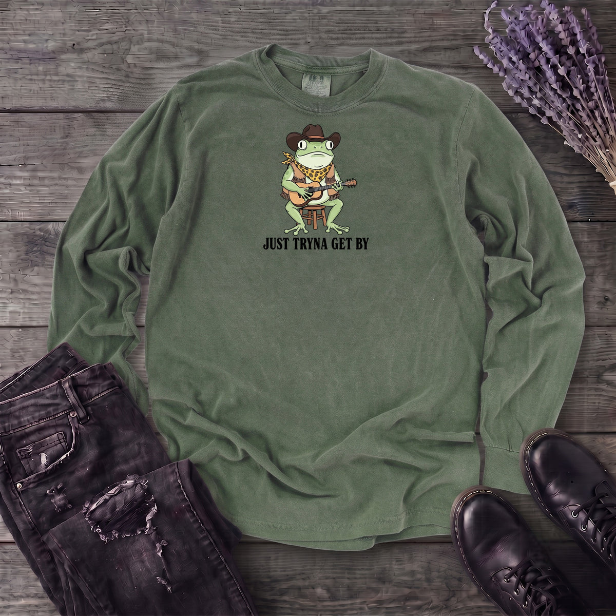 Just Tryna Get By Long Sleeve T-Shirt