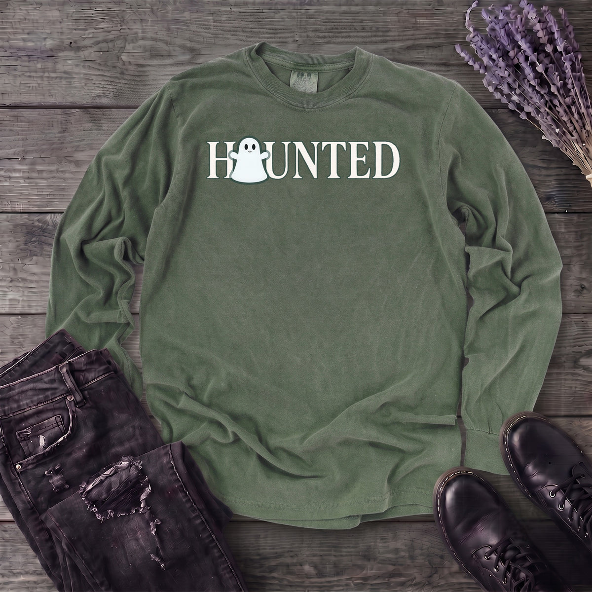 Haunted Long Sleeve T-Shirt