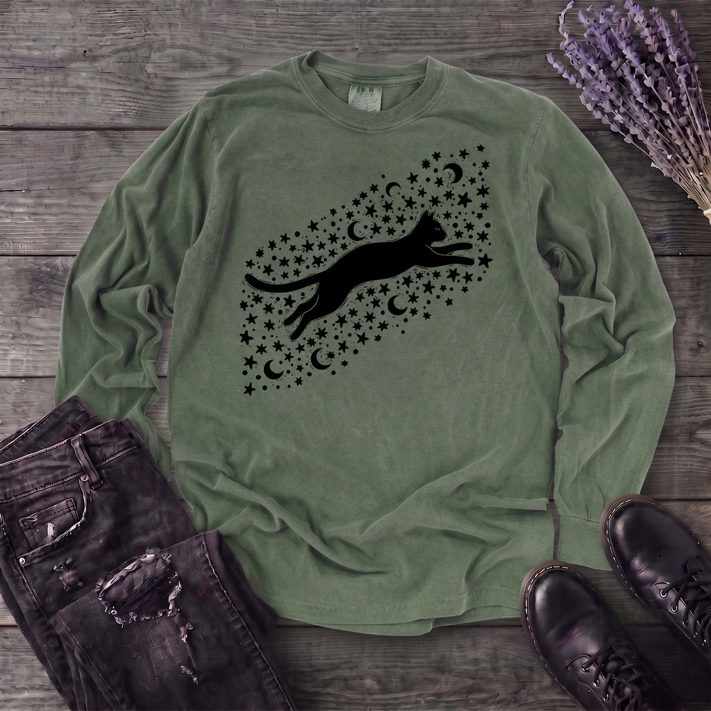 Celestial Cat Long Sleeve T-Shirt