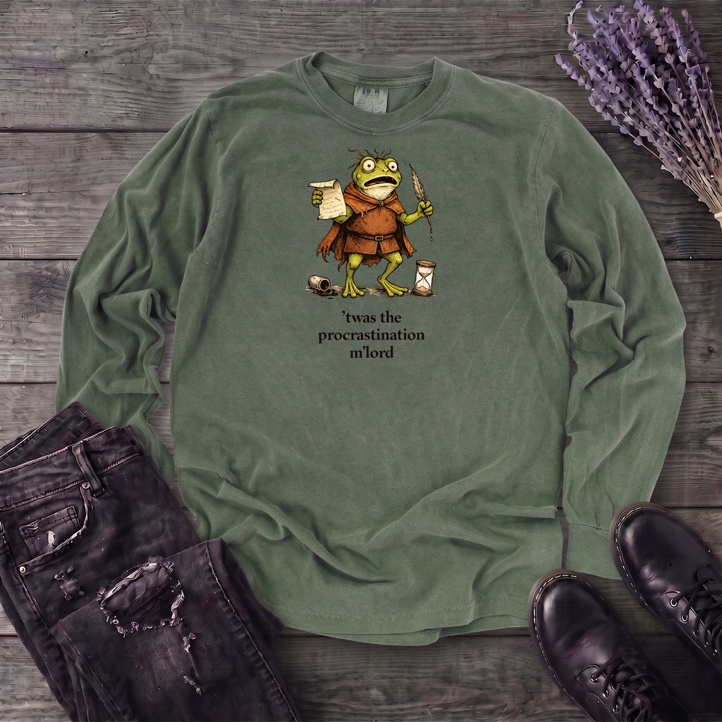 Twas The Procrastination Long Sleeve T-Shirt