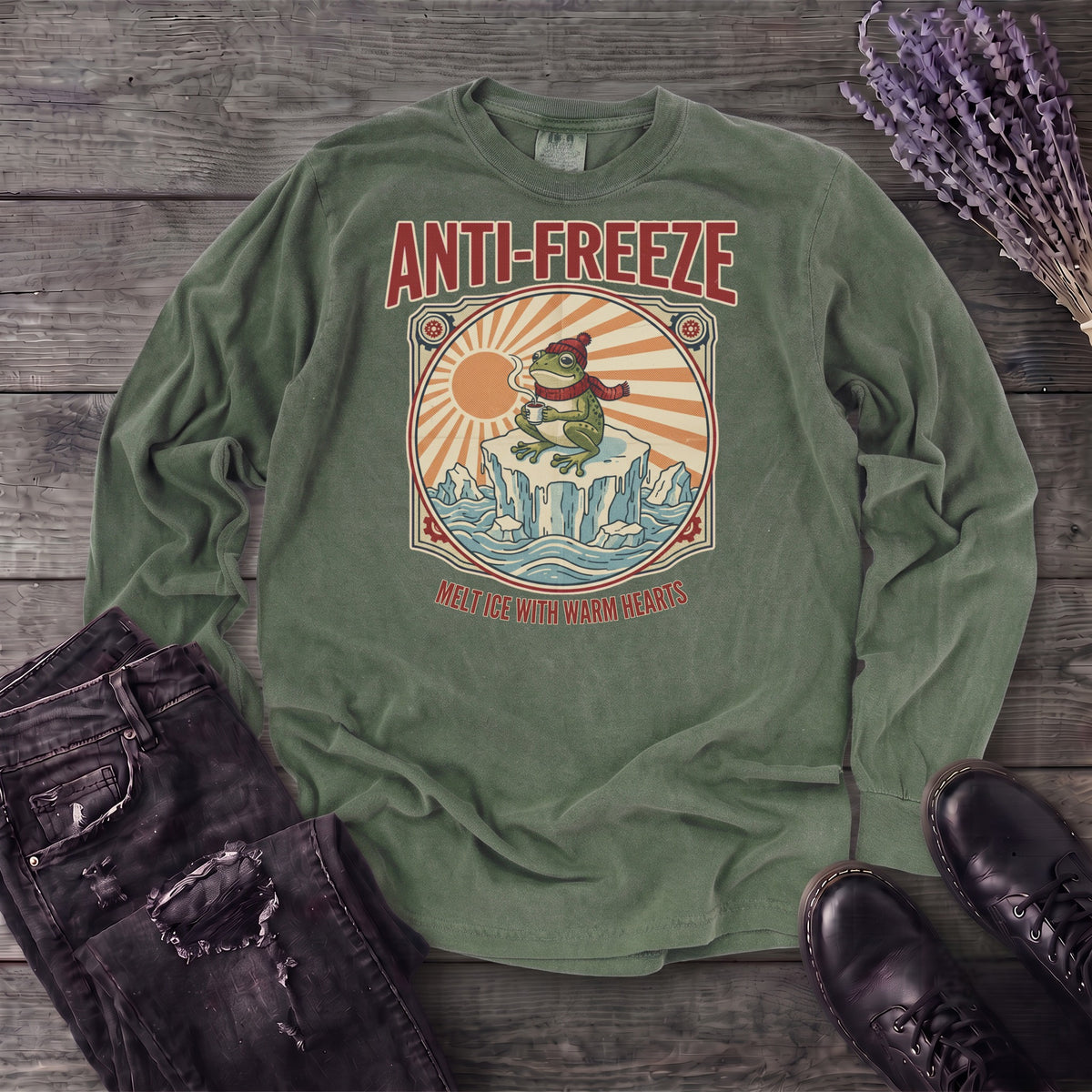 Anti Freeze Frog Long Sleeve T-Shirt