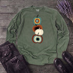Mid Century Pumpkins Long Sleeve T-Shirt