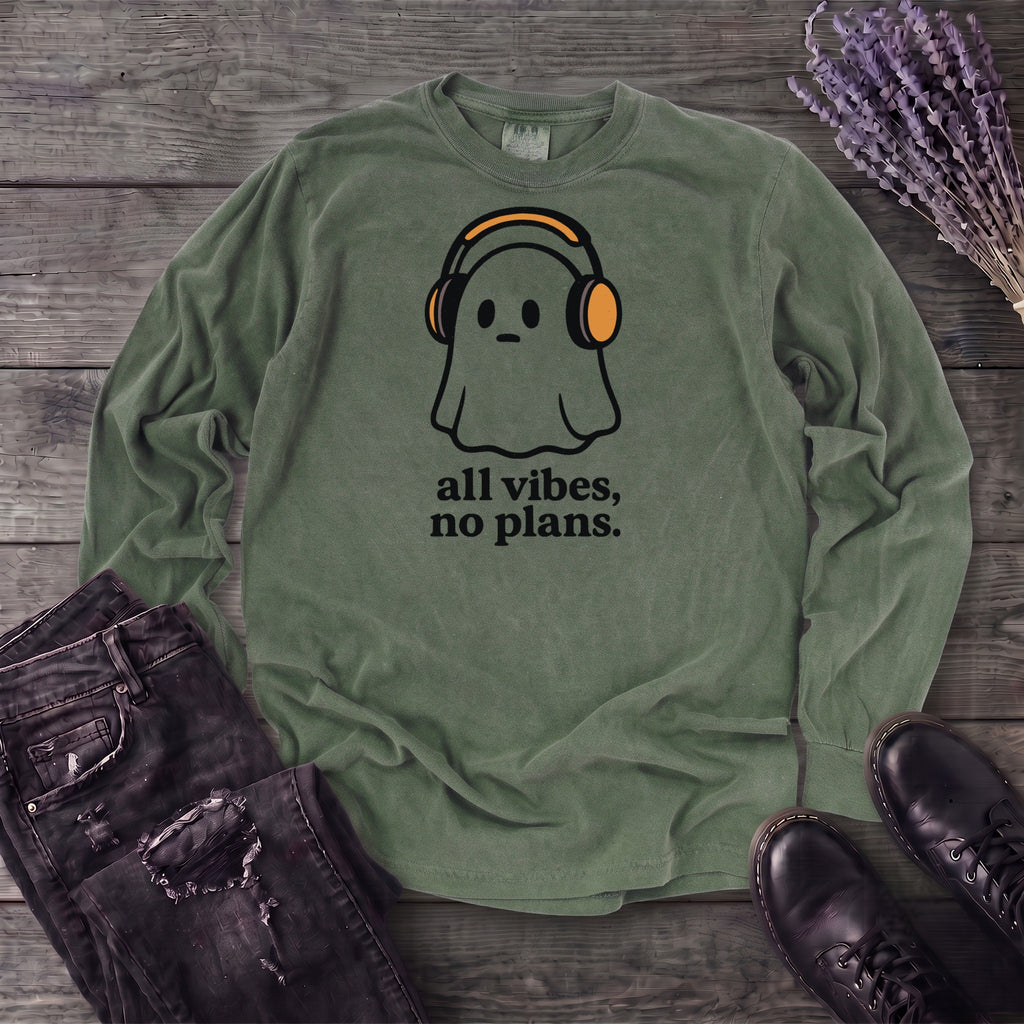 all vibes no plans Long Sleeve T-Shirt