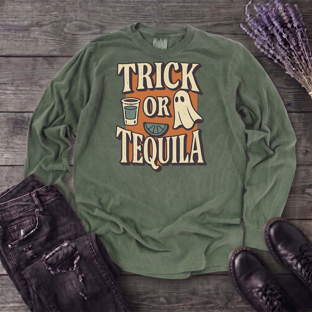 Trick-Or-Tequila Long Sleeve T-Shirt