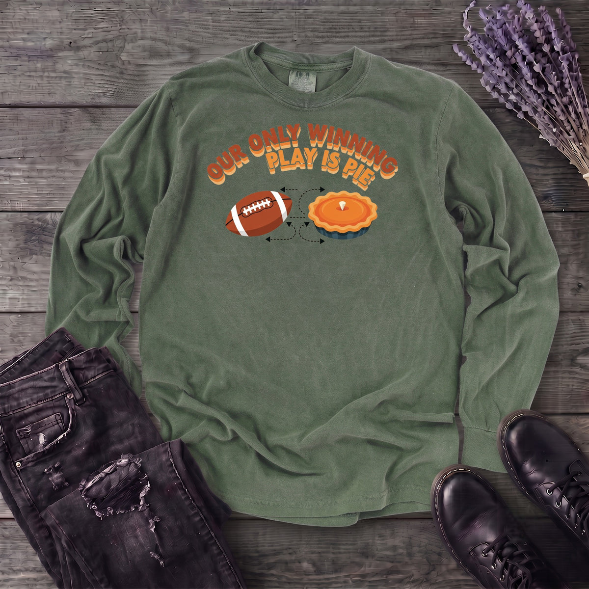 Winning Play Pie Long Sleeve T-Shirt