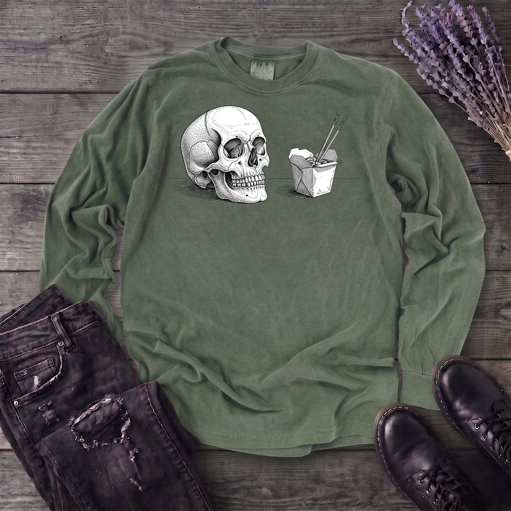 Skull Noodles Long Sleeve T-Shirt
