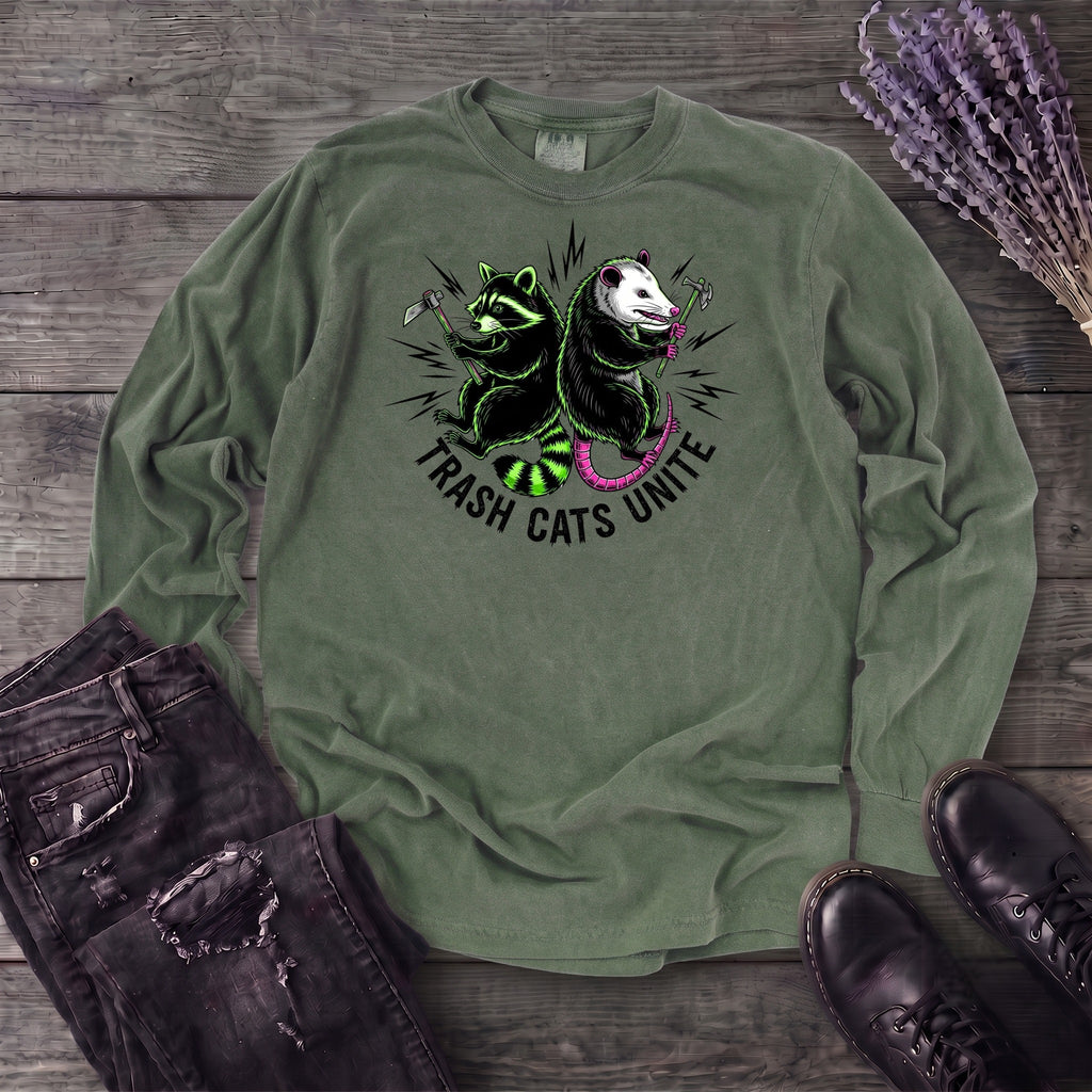 Trash Cats Unite Long Sleeve T-Shirt
