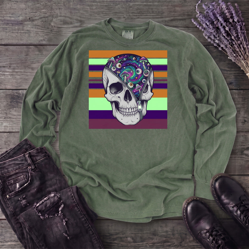 unzip your mind Long Sleeve T-Shirt