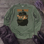 Trick Or Treat Candy Cauldron Long Sleeve T-Shirt