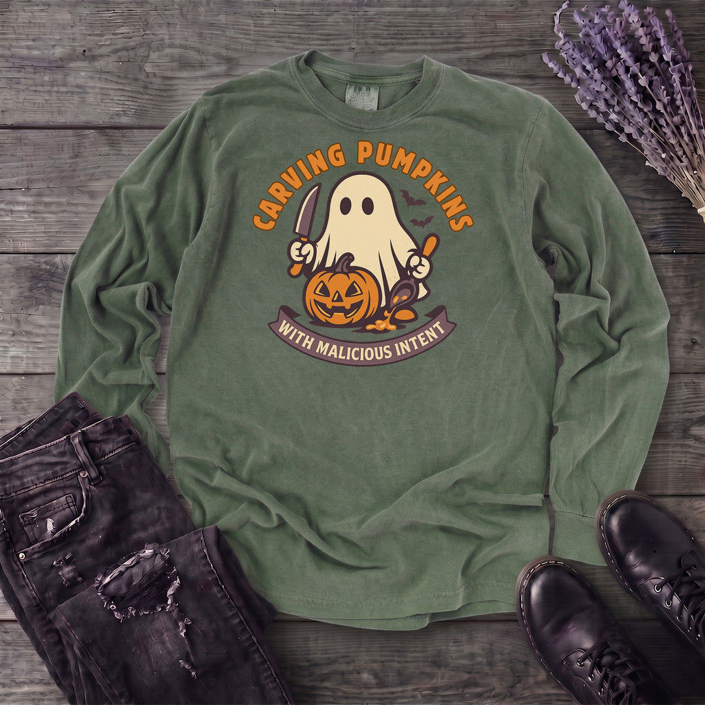 Carving Pumpkins Evolved Long Sleeve T-Shirt