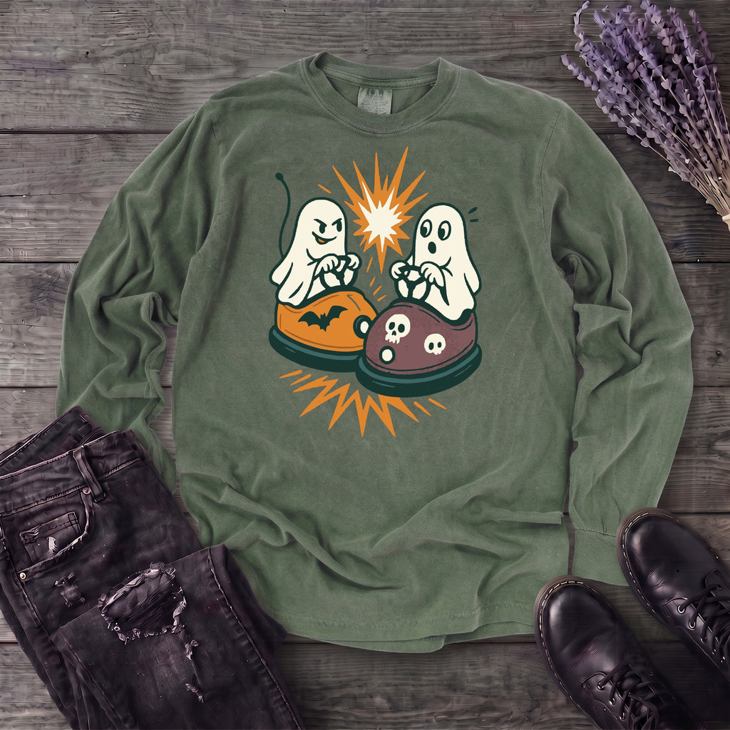 Ghost Bumper Cars Long Sleeve T-Shirt