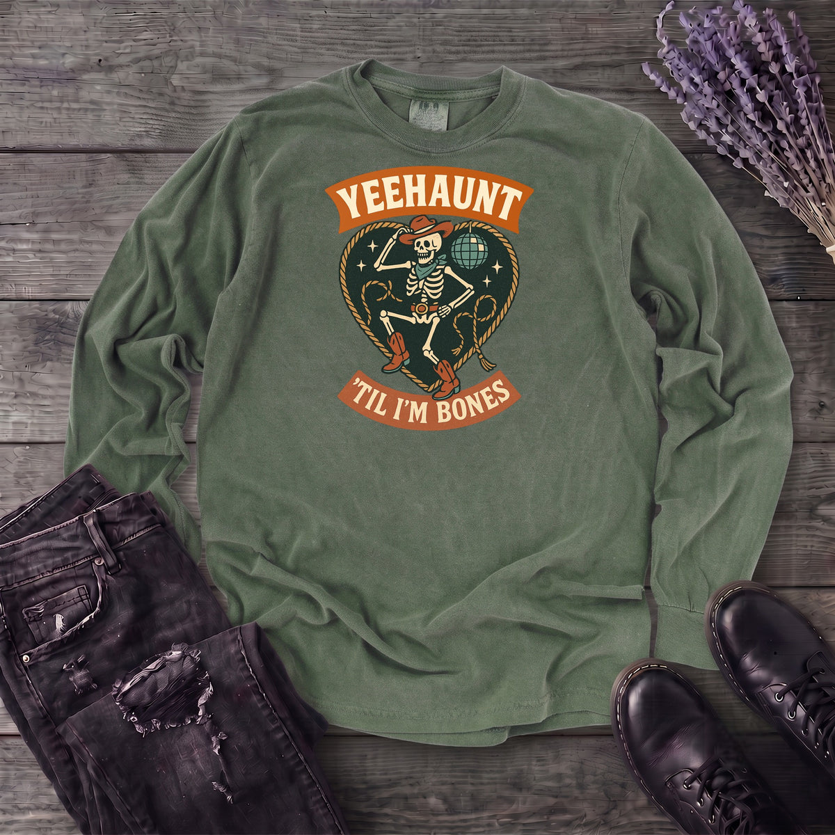 Yeehaunt Til Im Bones Long Sleeve T-Shirt