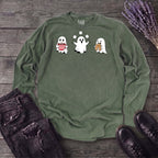 Hot Cocoa Ghosts Long Sleeve T-Shirt