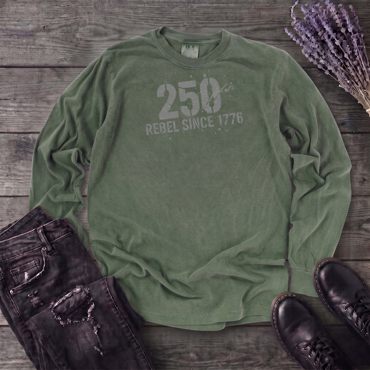 250 Rebel Since 1776 Long Sleeve T-Shirt