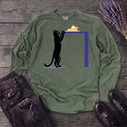 Black Cat Pumpkin Pie Long Sleeve T-Shirt