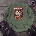 Fangs Out For Fall Long Sleeve T-Shirt
