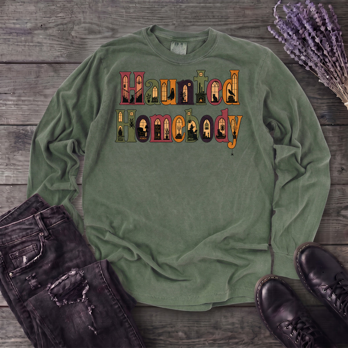 Haunted Homebody Long Sleeve T-Shirt