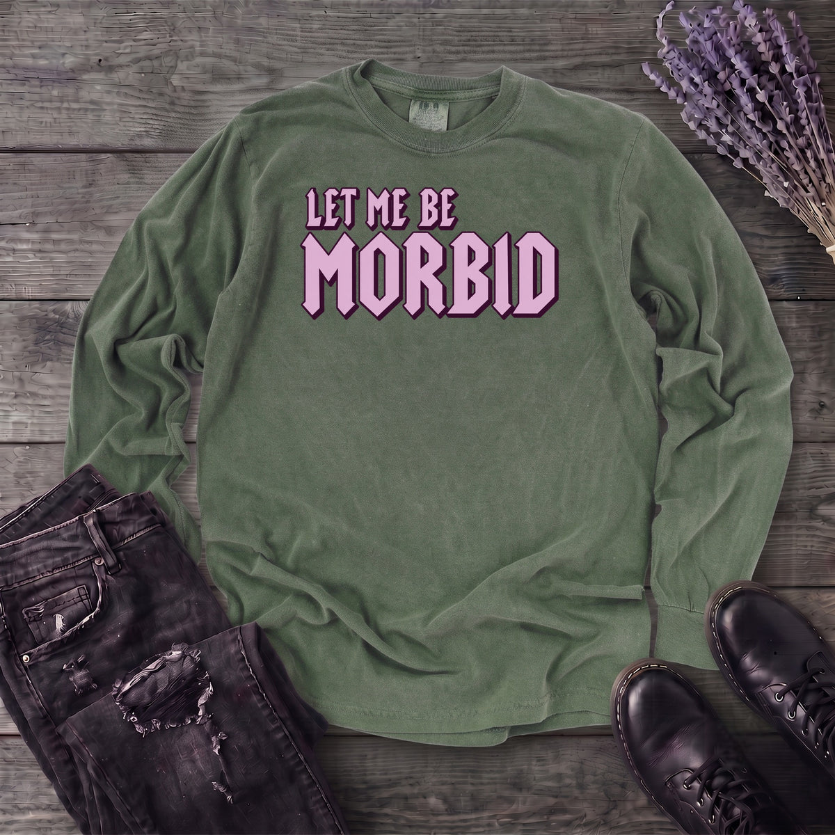 Let Me Be Morbid Long Sleeve T-Shirt