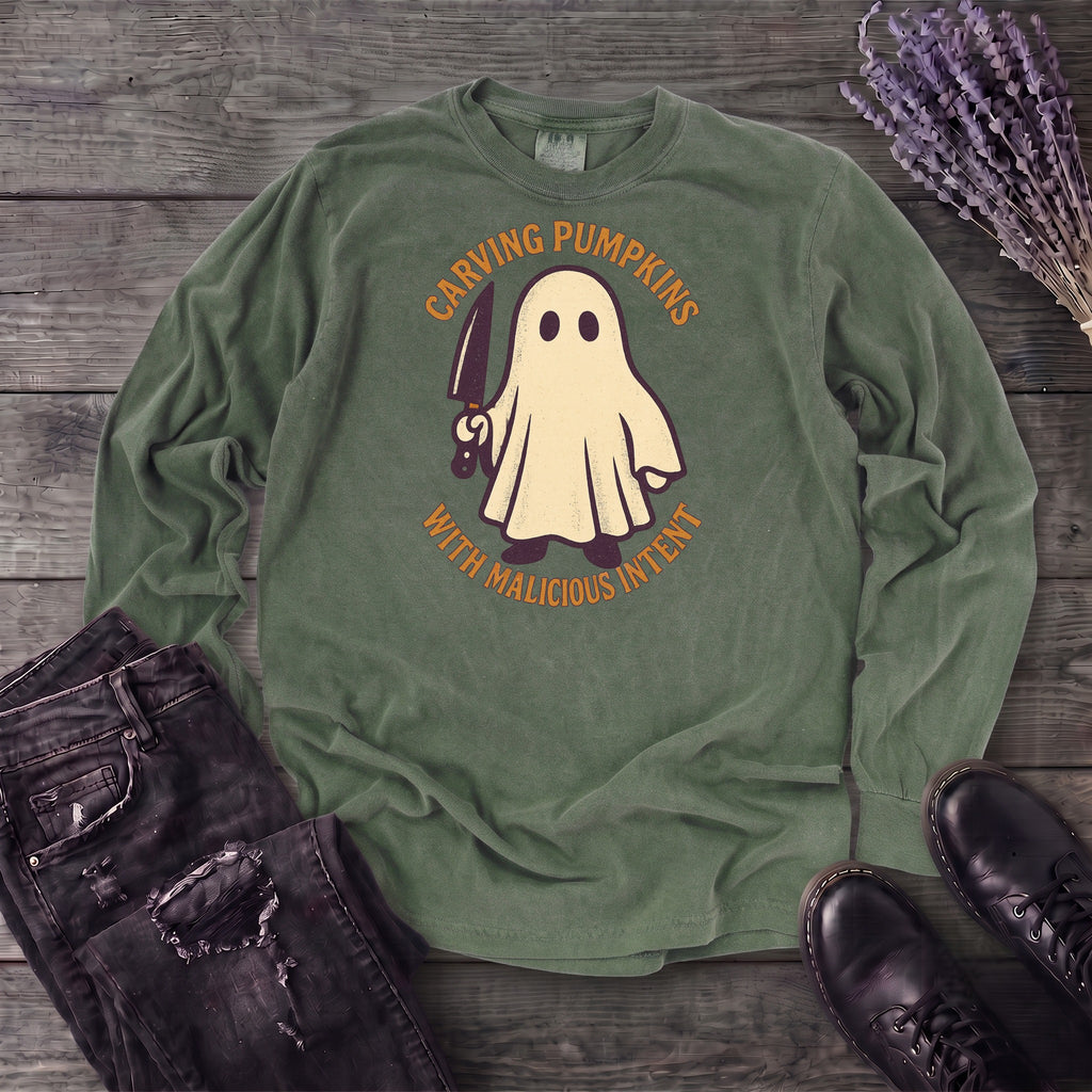 Carving With Malicious Intent Long Sleeve T-Shirt