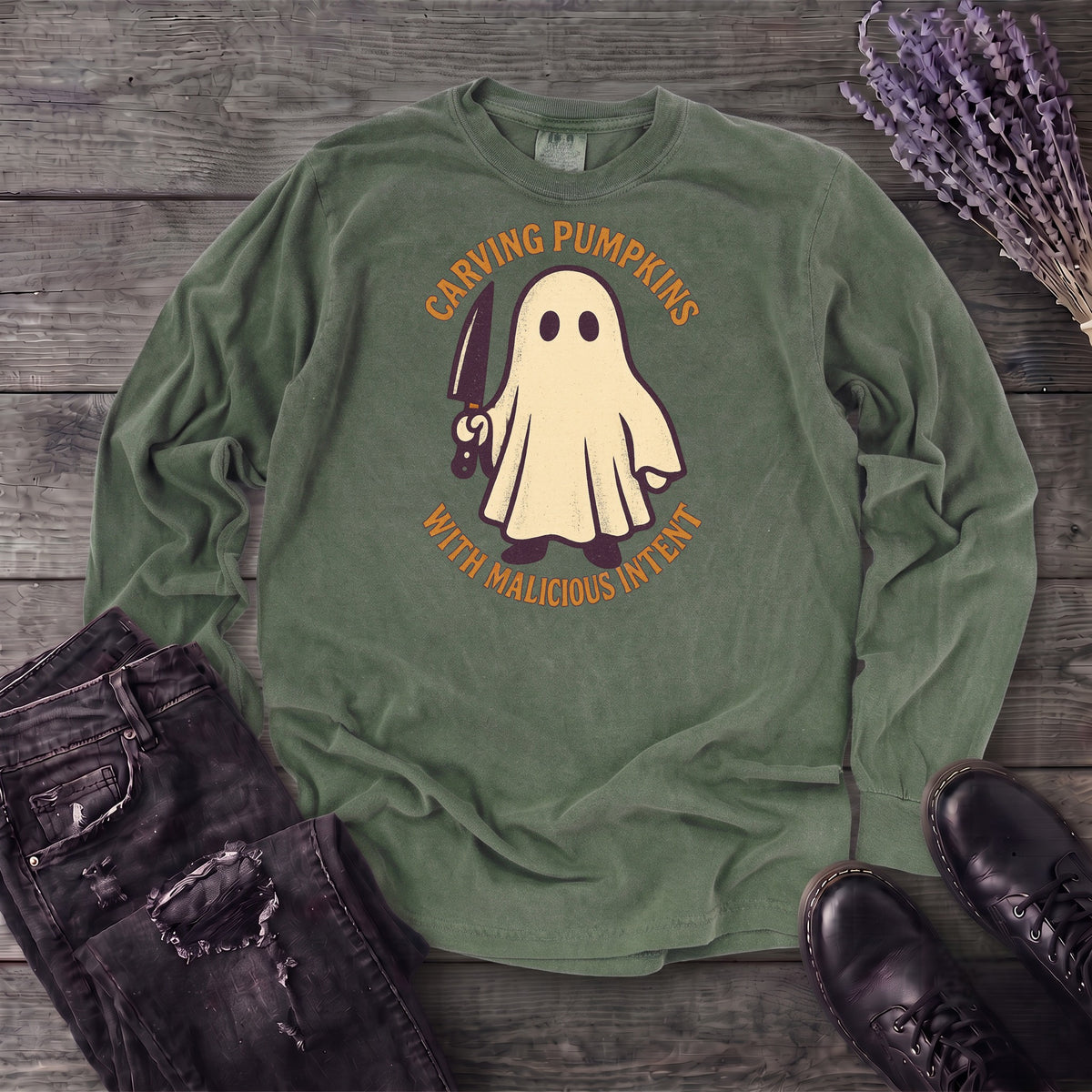 Carving With Malicious Intent Long Sleeve T-Shirt