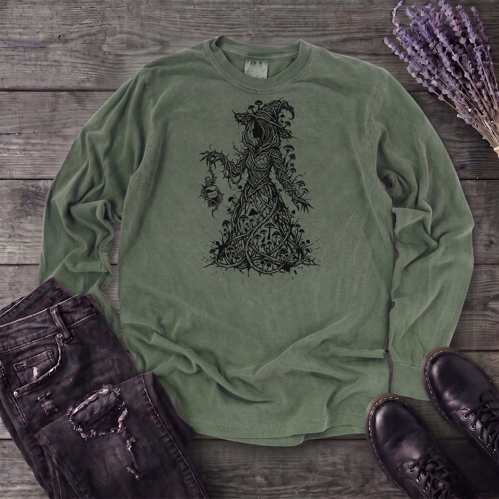 mushroom witch Long Sleeve T-Shirt
