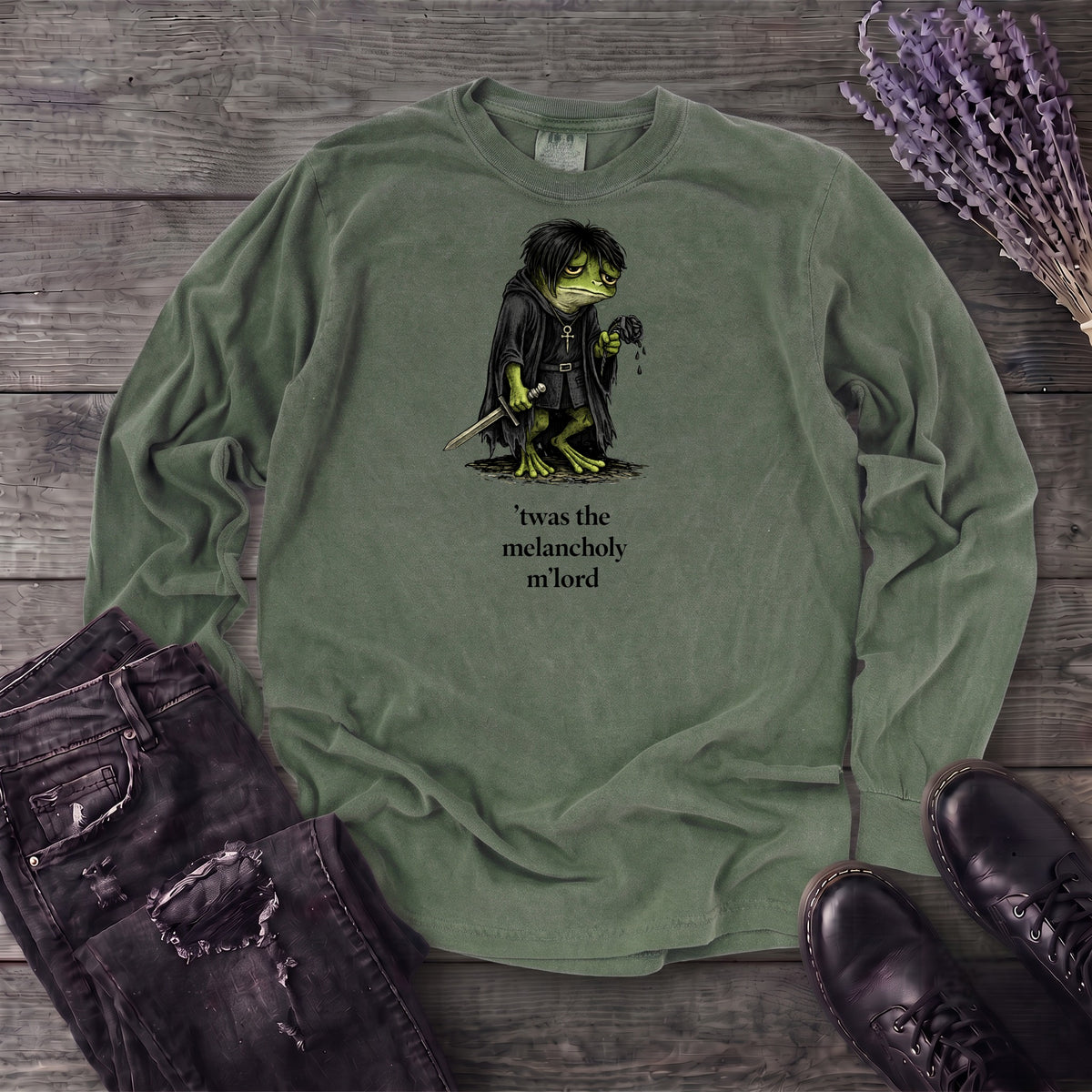 Twas The Melancholy Long Sleeve T-Shirt