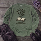 Stories End But Hautings Linger Long Sleeve T-Shirt
