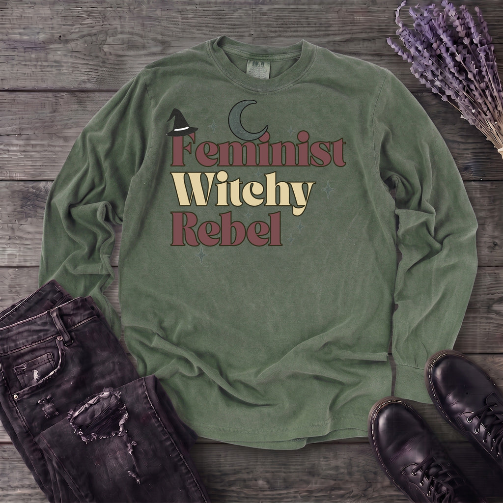 Feminist Witchy Rebel Long Sleeve T-Shirt