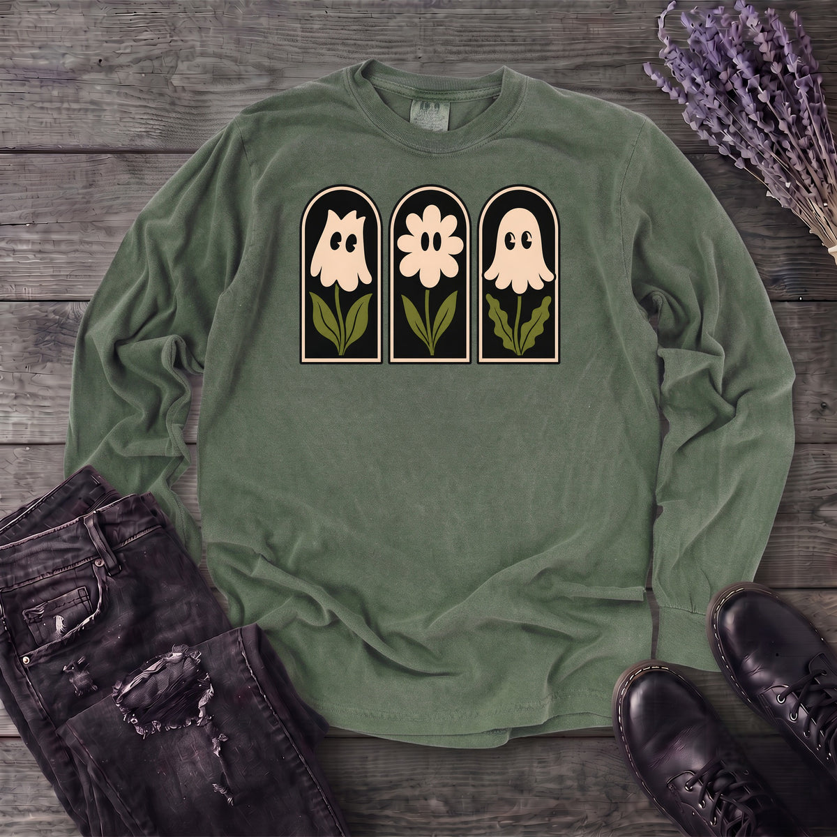 Ghosts In Bloom Long Sleeve T-Shirt
