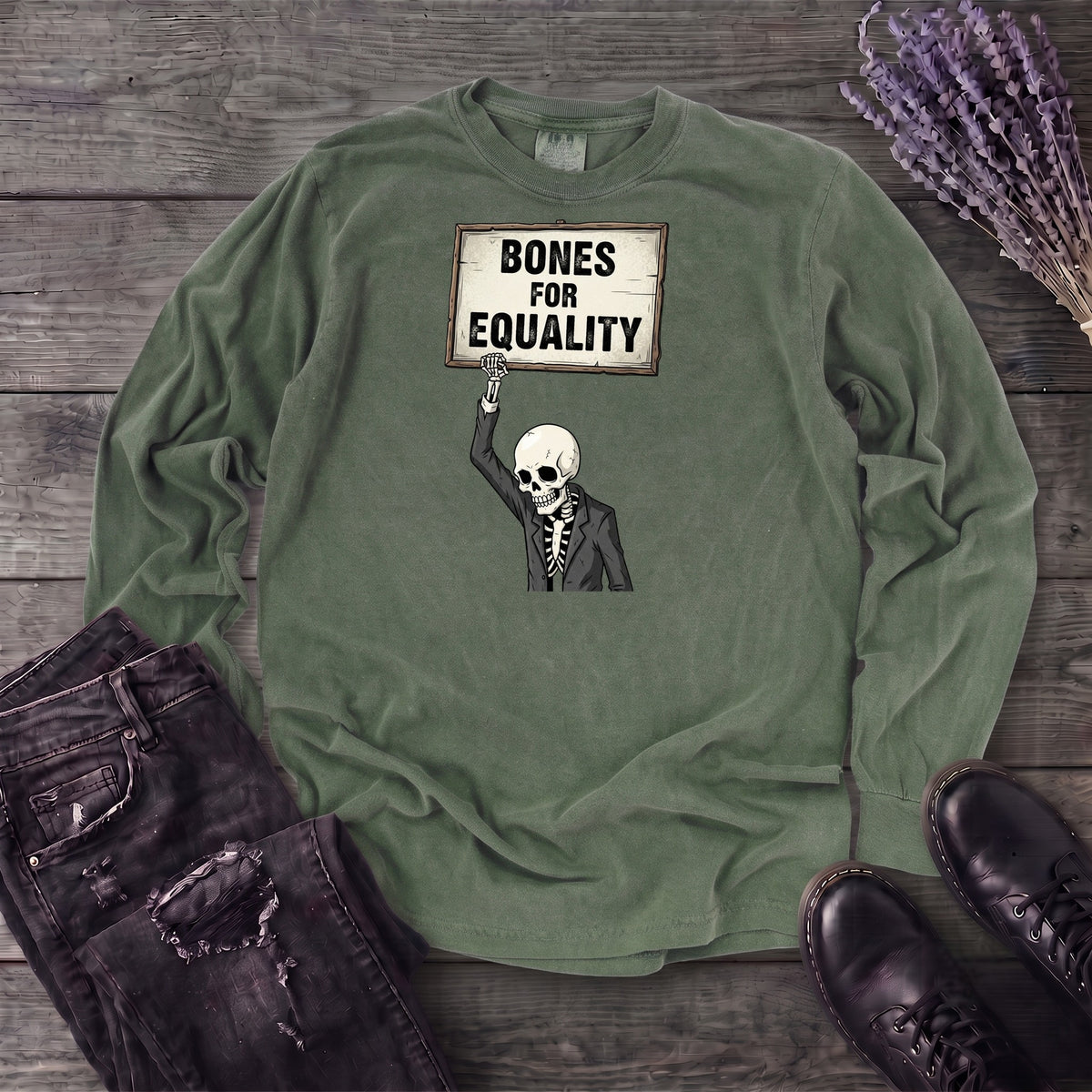 Bones For Equality Long Sleeve T-Shirt