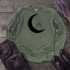Moon And Pumpkin Long Sleeve T-Shirt
