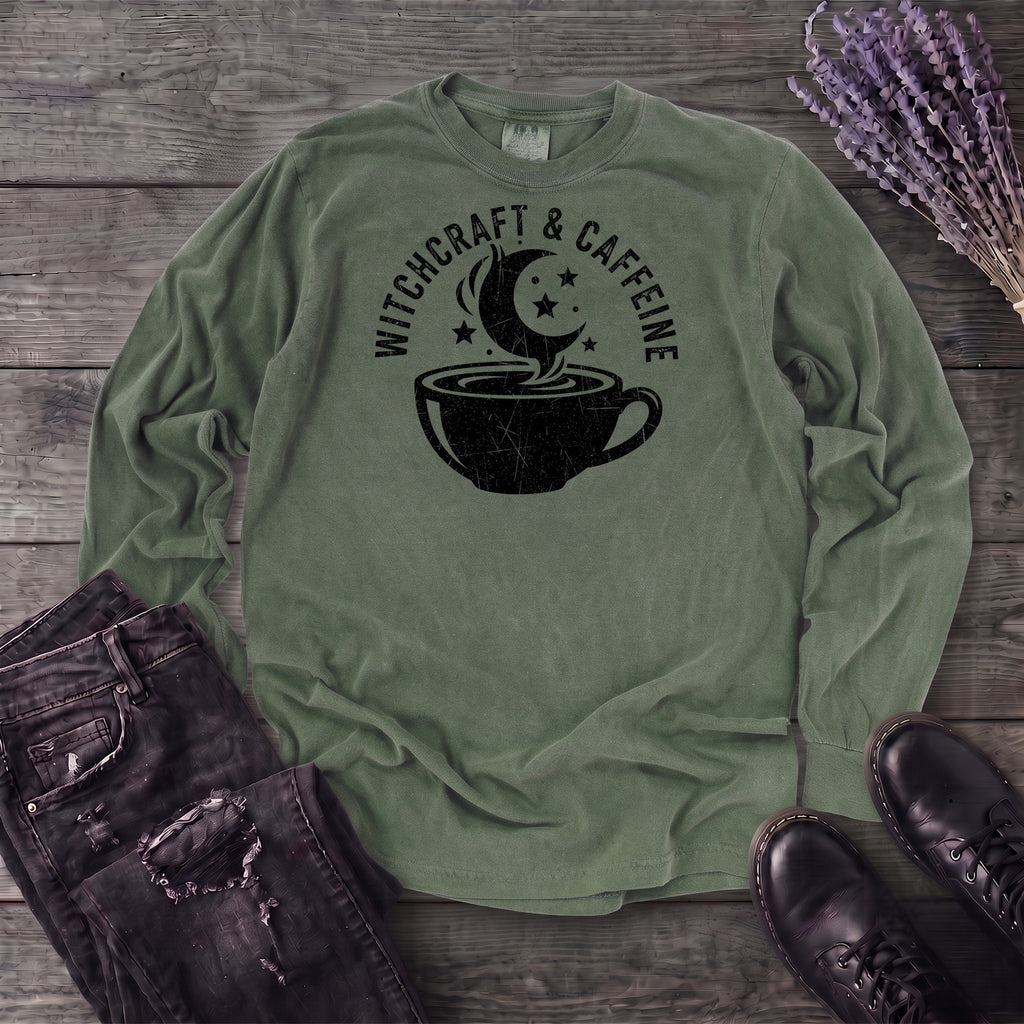 Witchcraft And Caffeine Long Sleeve T-Shirt