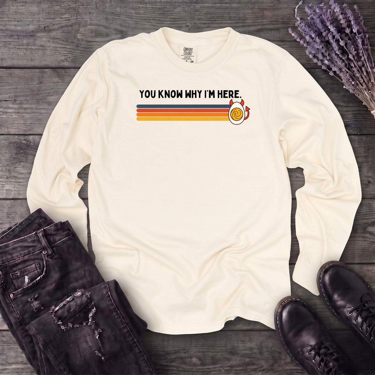Retro Deviled Egg Long Sleeve T-Shirt