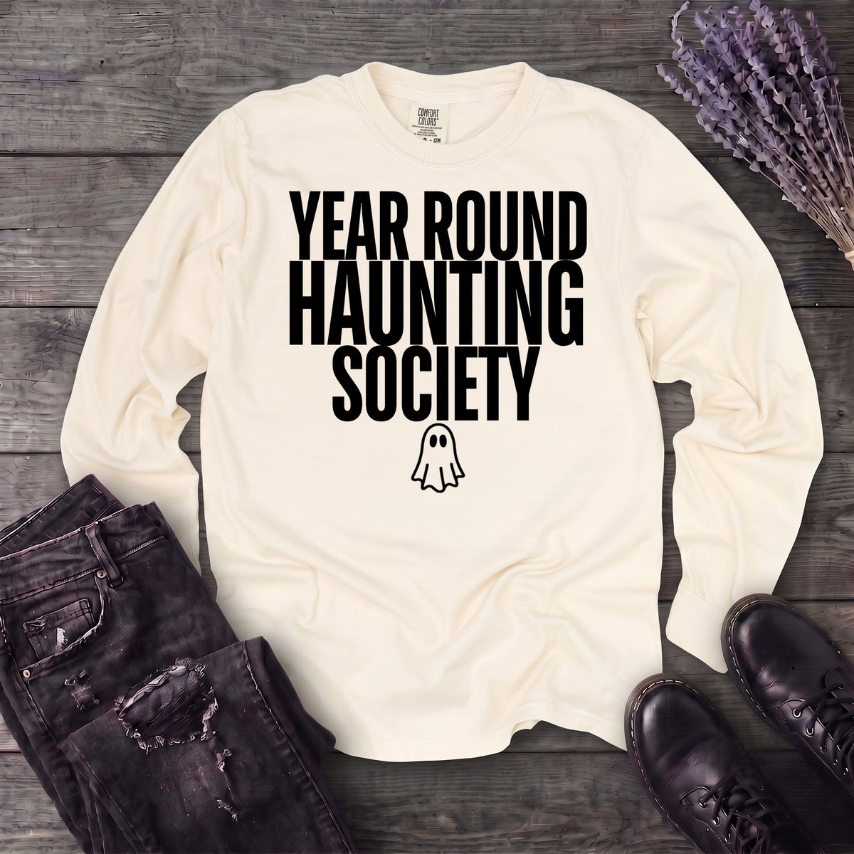 Year Round Haunting Society Long Sleeve T-Shirt