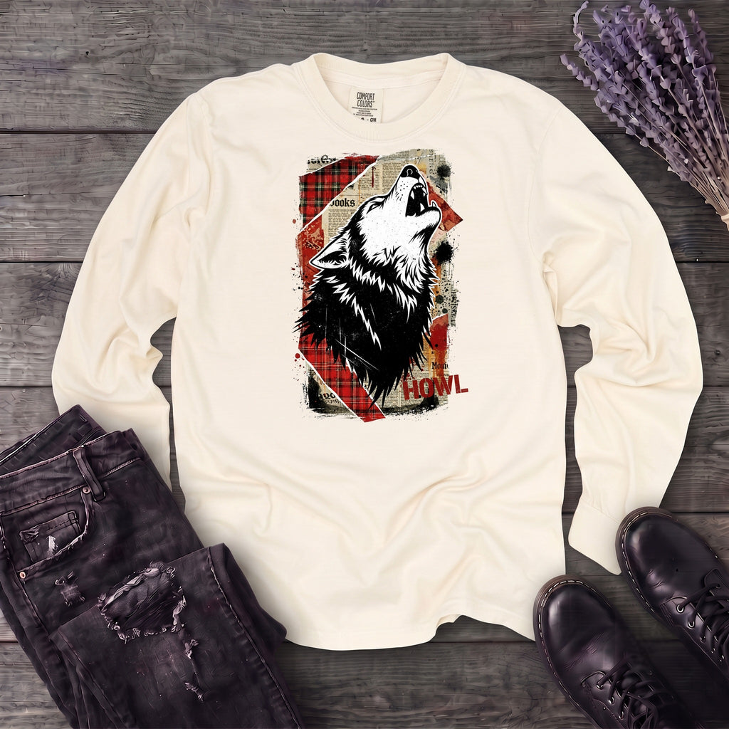 Grunge Howl Collage Long Sleeve T-Shirt
