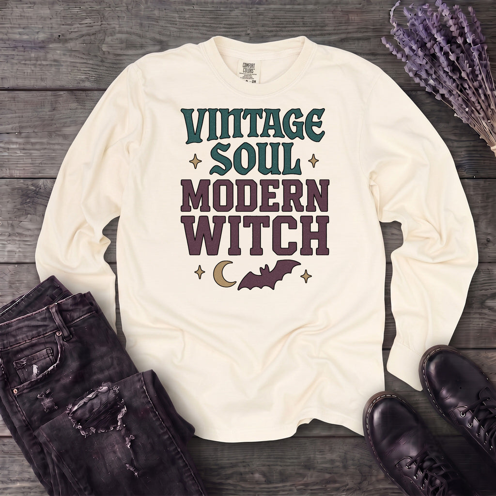 Vintage Soul Modern Witch Long Sleeve T-Shirt