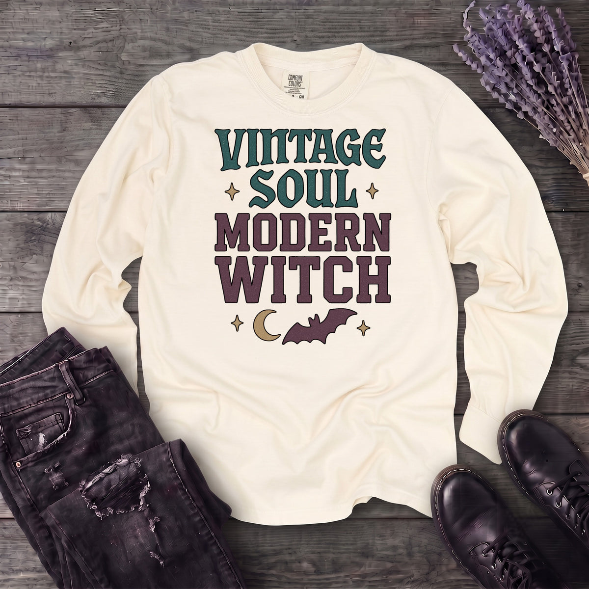 Vintage Soul Modern Witch Long Sleeve T-Shirt