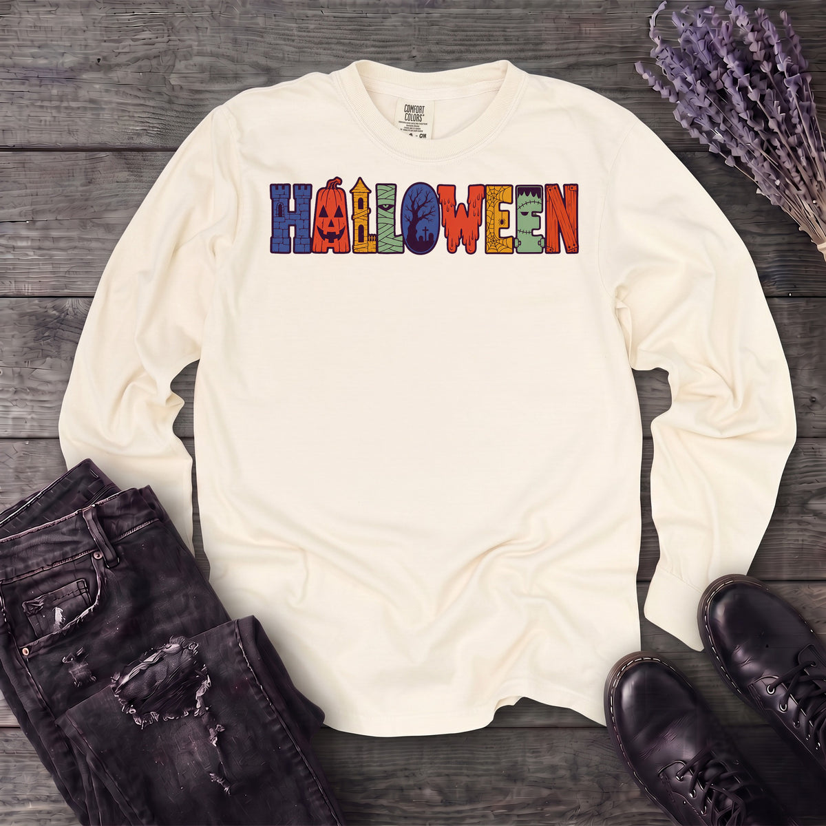 Halloween Icons Long Sleeve T-Shirt