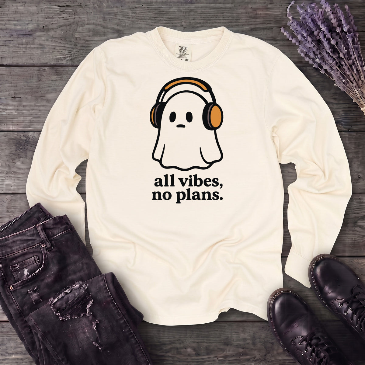 all vibes no plans Long Sleeve T-Shirt