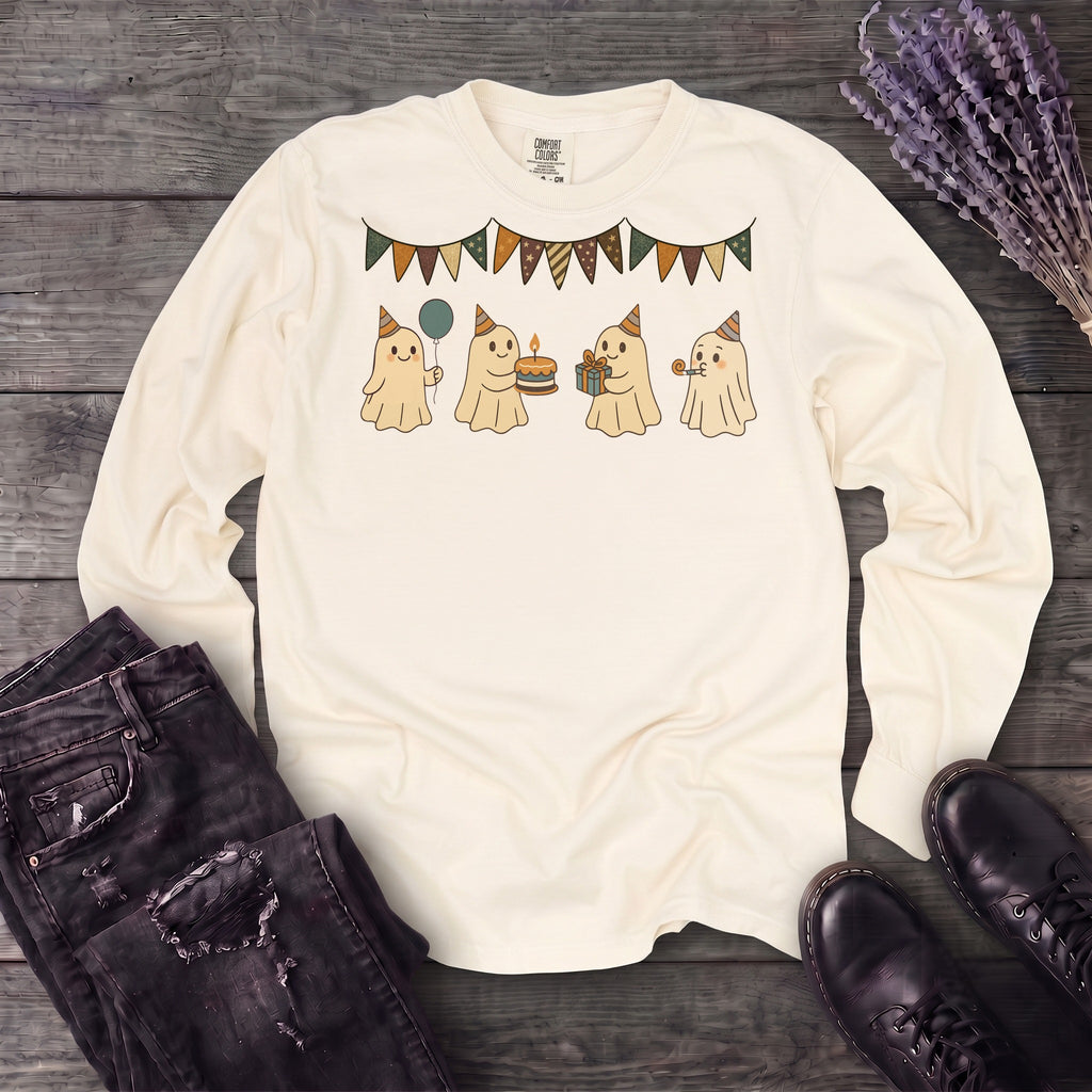 ghost birthday party Long Sleeve T-Shirt