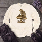 Frog Skeleton Mushroom Long Sleeve T-Shirt
