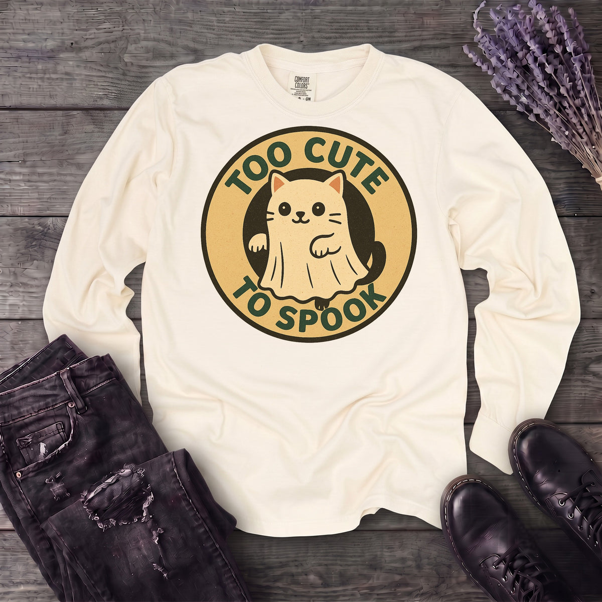 Too Cute To Spook Long Sleeve T-Shirt