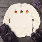 Ghosts Autumn Icons Long Sleeve T-Shirt