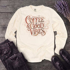 Coffee And Good Vibes Long Sleeve T-Shirt