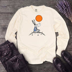 moonlit rabbit and ghost Long Sleeve T-Shirt