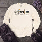 Coffee Teach Magic Long Sleeve T-Shirt