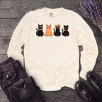 Black Cat Costume Party Long Sleeve T-Shirt