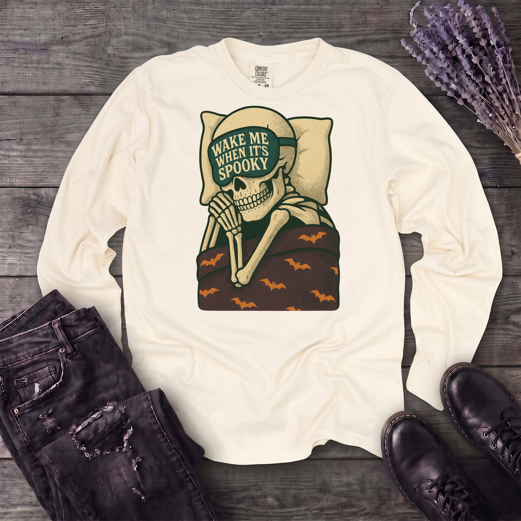 Wake Me When It's Spooky Long Sleeve T-Shirt
