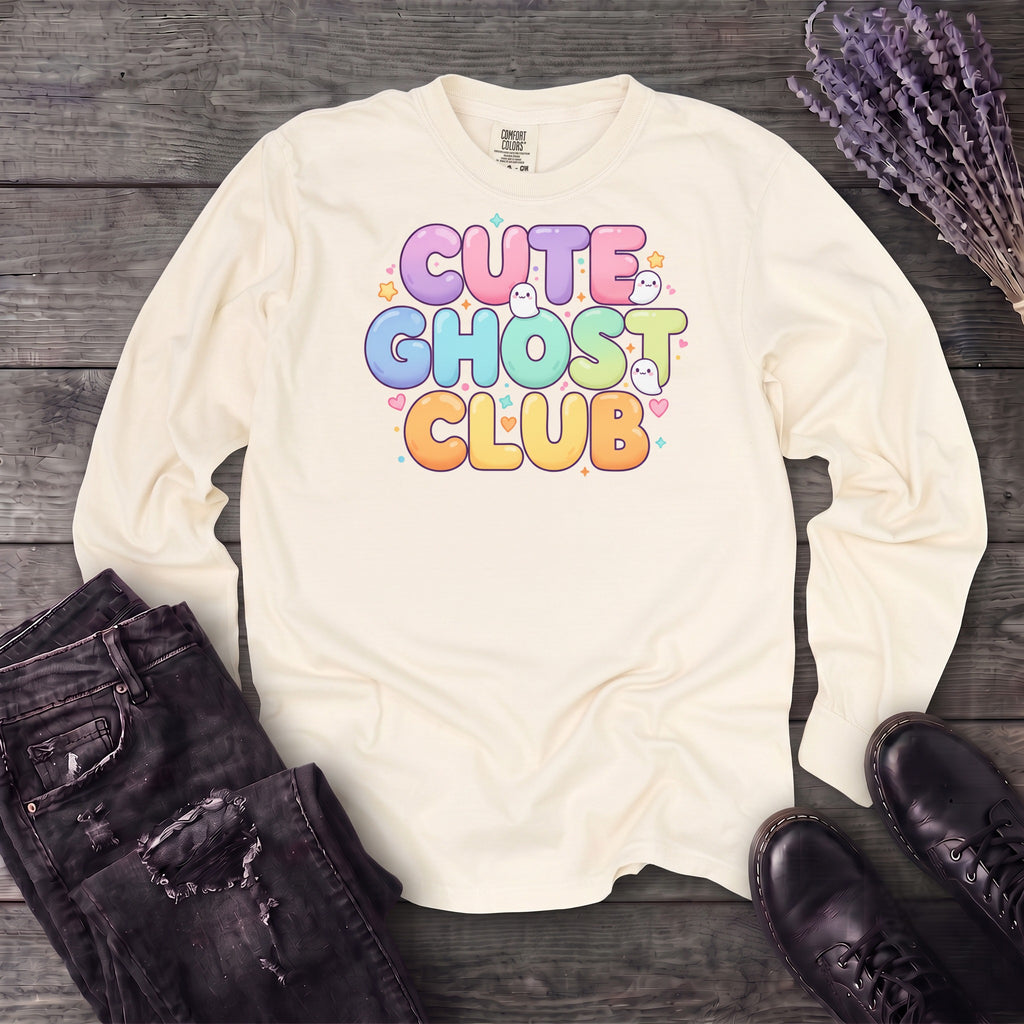 Cute Ghost Club Long Sleeve T-Shirt